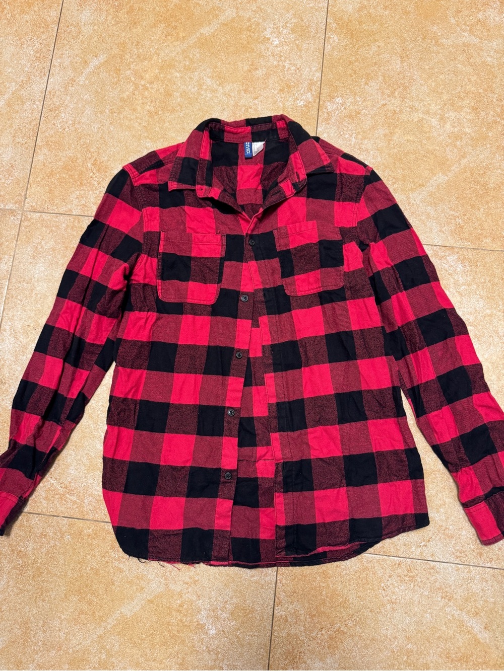Red and Black Flannel featuring Lily Munster